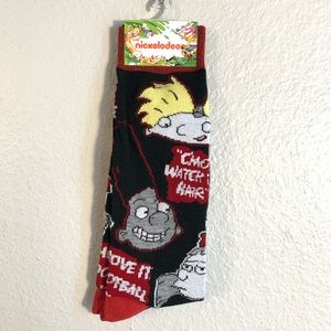 Hey Arnold Characters Men’s Novelty Crew Socks